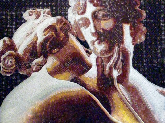 Venere e Adone, mosaic