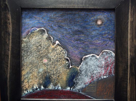 Night 2, 2005, 30x30cm, pastel on cardboard