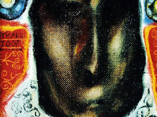 A buffoon, 2002, 35x20cm, oil on canvas
