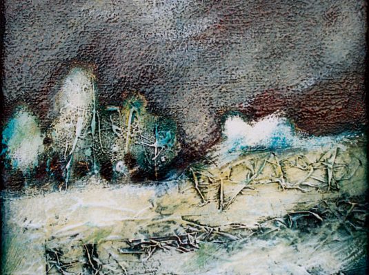 Winter 3, 2003, 30x30cm, mixed technique on canvas