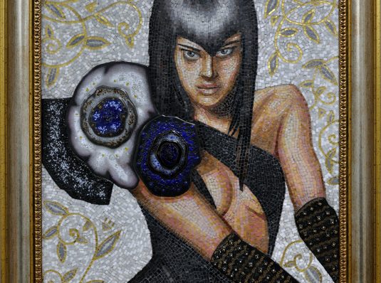 Fashion 2, 2012, 90x70cm, Murano mosaic and glass