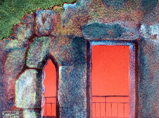 Ruins in France, 2003, 30x20cm, graphics