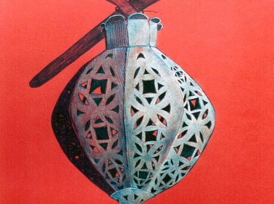 Gold lantern, 2003, 30x20cm, graphics