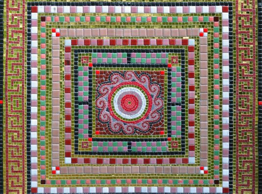Decorative mosaic in Greek style